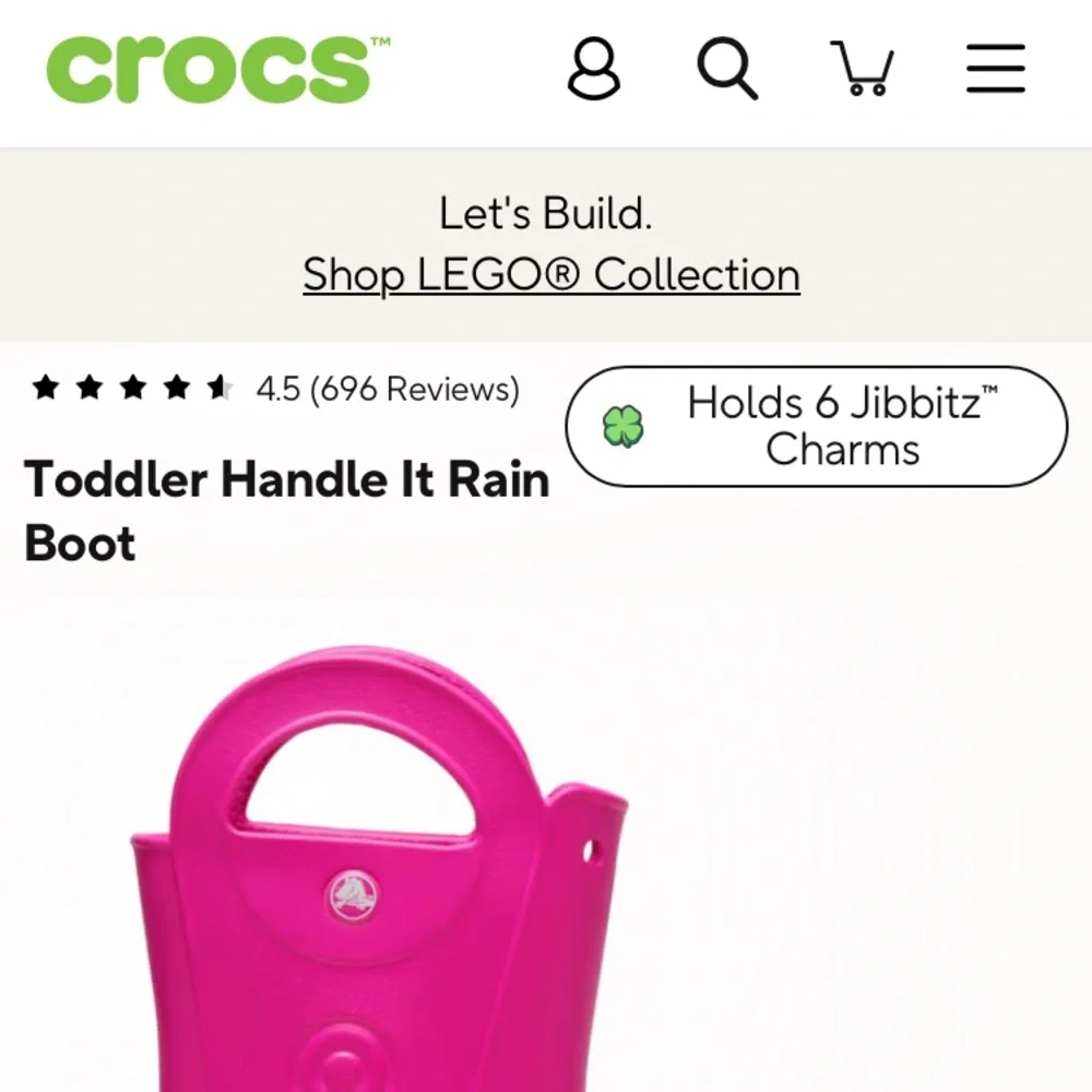 New: Crocs Handle It Rain Boots. Unisex. Size 6 c